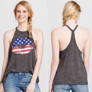 Modern Lux Girls American Flag Tank Top
